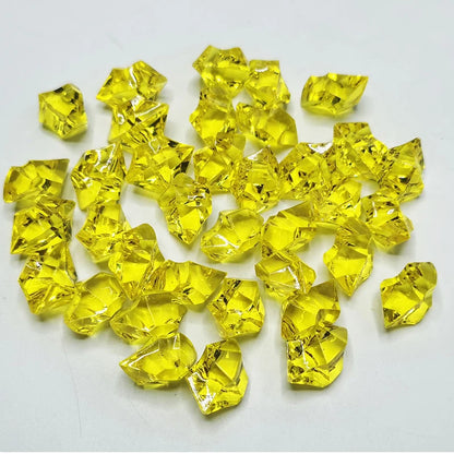 100pcs-200PCS/lot 25X18mm Acrylic Crystal Ice Rock Stones Vase Gems For Wedding Party Decor Confetti Table Scatter Beads
