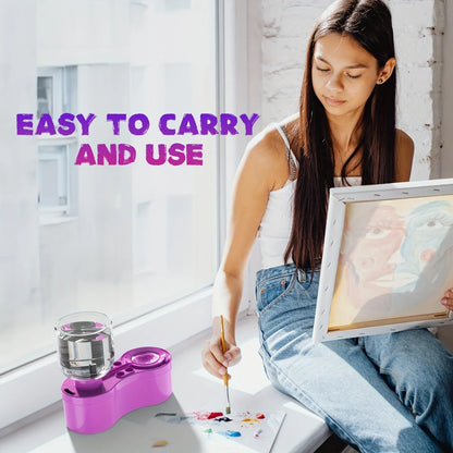 New Automatic Paint Brush Cleaner Machine with Drain Button