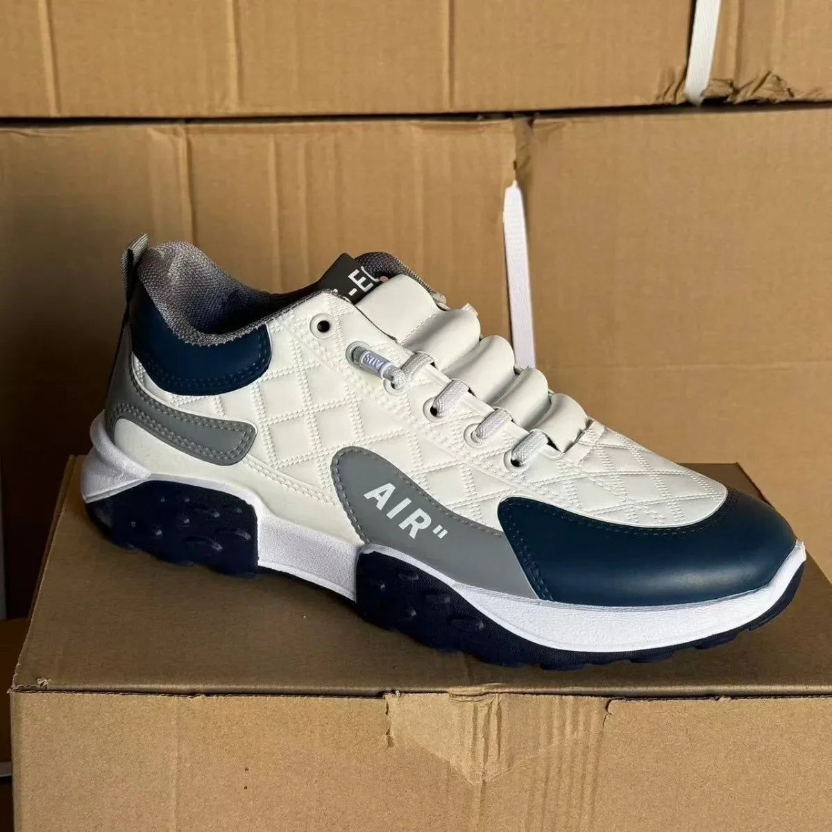 Men's Spring New Sport Shoes Casual Classic Trendy Thick Bottom Leisure Shoes Breathable Microfiber Upgraded Spring Autumn