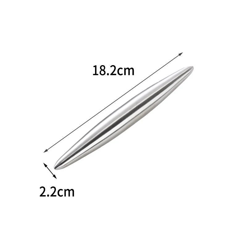 Rolling Pin Stainless Steel 18/24/30cm Kitchen Utensils Dough Bake Pizza Noodles Cookie Dumplings Making Non-stick Baking Tools