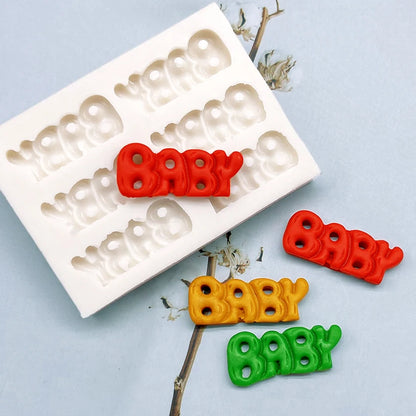 BABY Silicone Sugarcraft Mold Resin Tools Cupcake Baking Mould Fondant Cake Decorating Tools