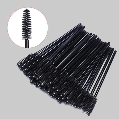 50/200pcs Disposable Mascara Wands Applicator Spoolers