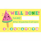 50Pcs Cartoon Kids Reward Incentive Punch Cards For Teacher