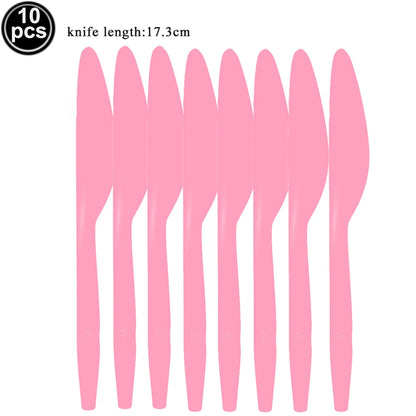 Pink Bow Birthday Theme Party Set Disposable