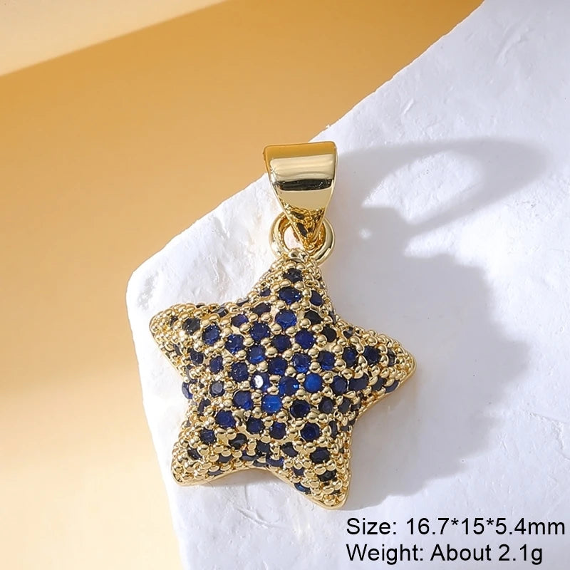 Handmade Luxury Pendant 18K Real Gold-Plated Charms