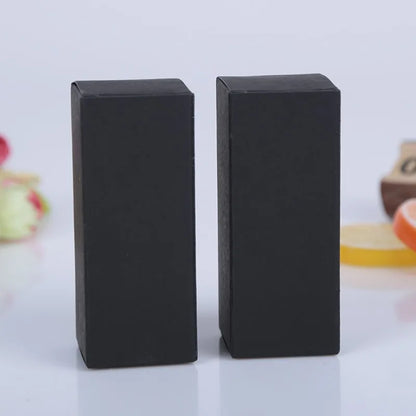 50pcs White Black Kraft Paper Tube Cardboard Boxes Essential oil bottle packaging box Blank Cosmetic Storage Box