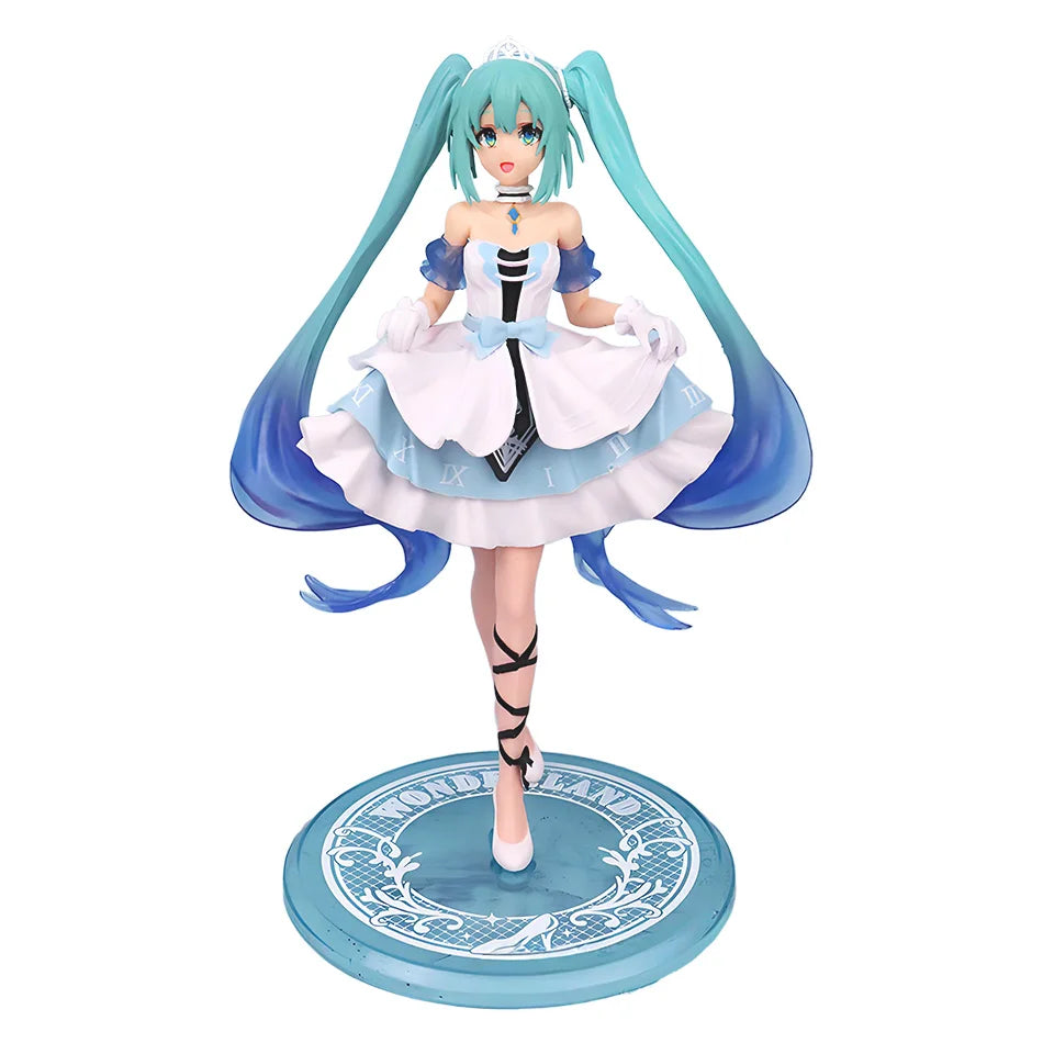 20CM Anime Hatsune Miku X Cinnamoroll Figure Anime Peripheral Collectible Models Decorative Decorations Children Kawaii Gift