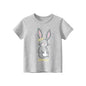Short Sleeve Children Girl T-shirts Printed 2-8 Years Cotton Toddler Girl Tops Kids Baby Girl Tees Clothes