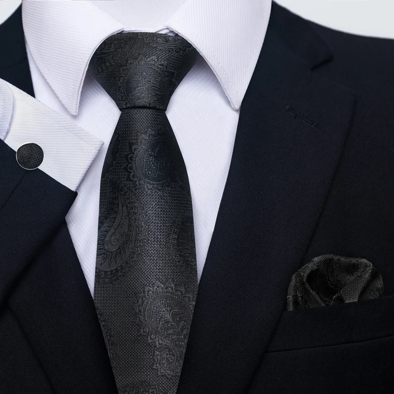 Silk Tie Pocket Squares Necktie Suit Accessories