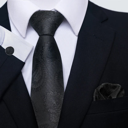 Silk Tie Pocket Squares Necktie Suit Accessories