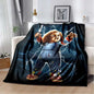 3D Horror Movie Character Chucky Saw Cartoon Area Blanket Fashion Soft Cozy Living room Bedroom Sofa Bed Travel Blanket