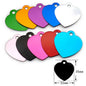 Random Mix 100pcs Aluminum Blank Dog Cat ID Pendant Engravable Ornament Tag Plates