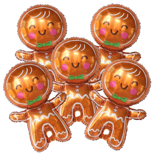 5pcs Christmas Foil Helium Balloon Santa Snowman Penguin Candy Merry Christmas Theme Party Decoration Air Globos Kids Gifts