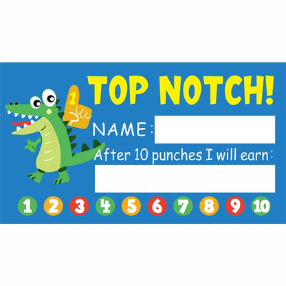 50Pcs Cartoon Kids Reward Incentive Punch Cards For Teacher