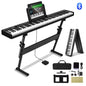 VEVOR 88‑Key Foldable Digital Piano – Bluetooth & MIDI Portable Rechargeable Keyboard for Beginners