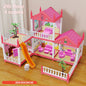 Popular Toy 3d Assembly Diy Mini Toy House Accessories Villa Princess Castle Led Lights Girl Birthday Gift Assembly Toy House