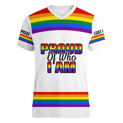 Fashion Gay Pride LGBT T-shirt For Men Women Love is Love Rainbow V Neck T Shirt Street Party Short Sleeve Oversized Tee Shirts