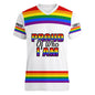 Fashion Gay Pride LGBT T-shirt For Men Women Love is Love Rainbow V Neck T Shirt Street Party Short Sleeve Oversized Tee Shirts