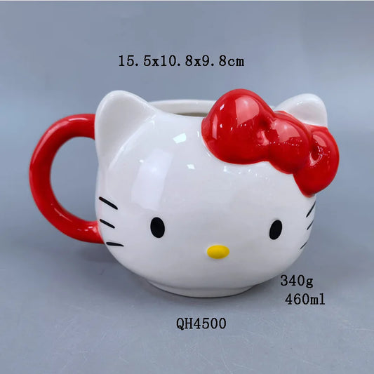 Hello Kitty Ceramic Mug 500ml – Cute Cartoon Cat Cup Gift