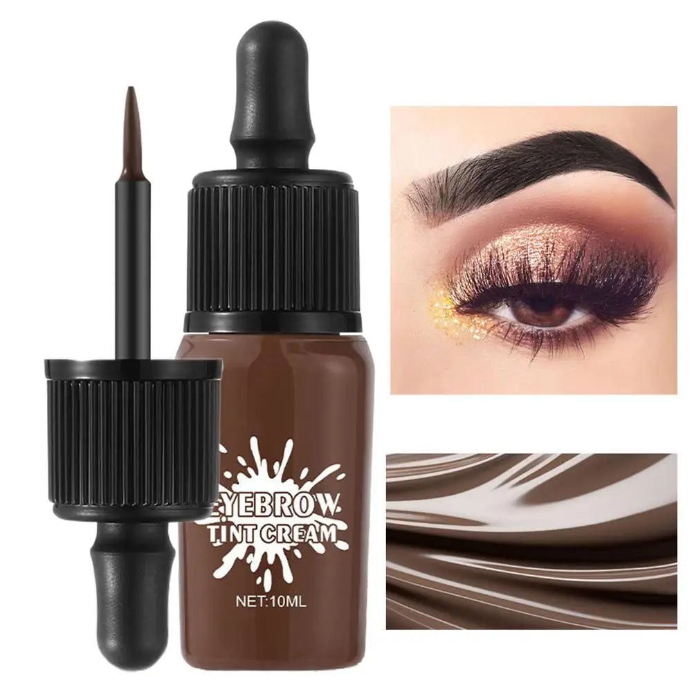 Peel-off Eyebrow Gel Coffee/black Eyebrow Tint Cream Permanent Eye Brow Tattoo Tint Long-lasting Waterproof Dye Eyebrow Gel