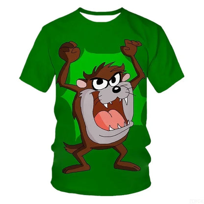 Men's 3D Printed T-Shirt | Summer Short Sleeve with Fashionable Cartoon Graphics Personalized