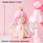 Angel Wing Princess Cake Topper – Fairy Ballet Dance Girl Decor for 1st Birthday, Gender Reveal & Baby Shower
