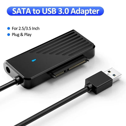 USB 3.2 3.0 to SATA Converter 2.5 Inch SSD HDD Hard Drive External Adapter USB 3.0 to Sata III Cable for Laptop PC Accessories
