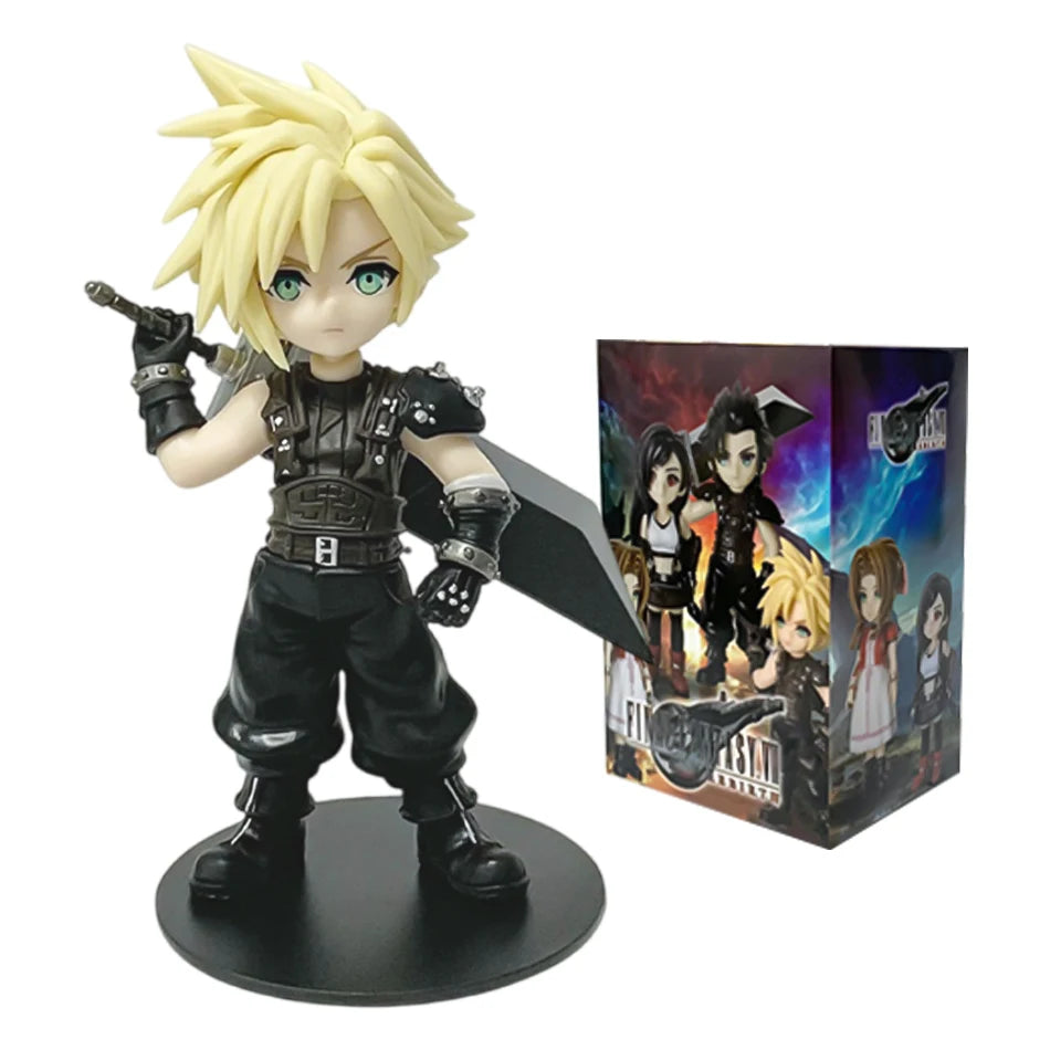 11-12cm Anime Cloud Strife Tifa Lockhart Aerith Gainsborough Zack·Fair Figure Model PVC Toy Desktop Collection Accessories Gift