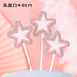 Princess Cake Topper Beautiful Girl with Bow Stars for Happy 1st Birthday Party Cake Decoration Baby Shower Party Supplies