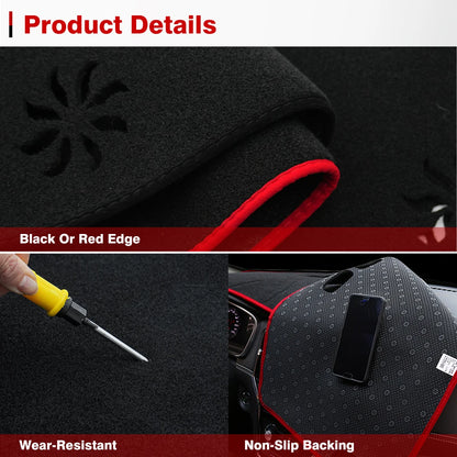 For Toyota Camry XV50 2012 2013 2014 2015 2016 2017 Dash Mat Sun Shade Anti-UV Carpets  Car Accessories Car Dashboard Cover