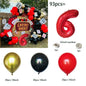 93pcs Cube Balloons Dice Playing Cards Foil Ballon Casino Theme Party Adult Birthday Decor Las Vegas Party Poker Theme Party