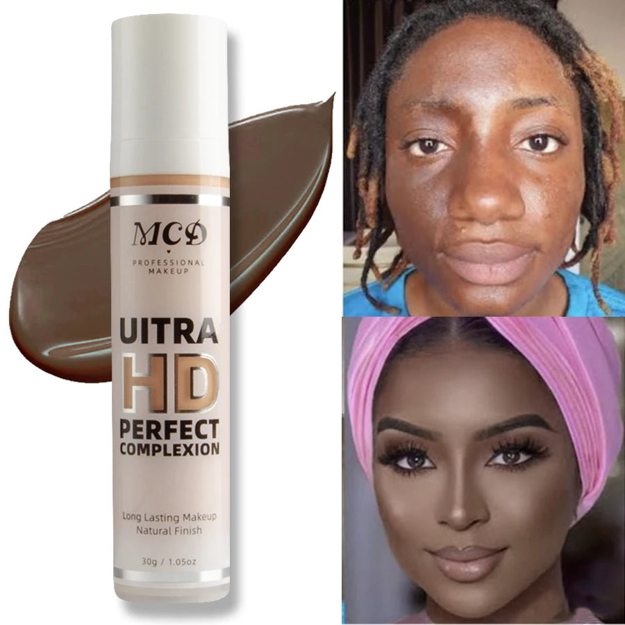 9 Shade Full Coverage Concealer Liquid Foundation makeup high coverage Base