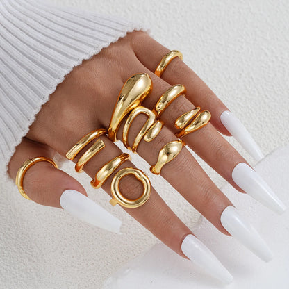 14 Piece Simple Luxury Ring Set