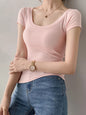 Women Cotton T Shirt Summer  Slim Top   16 Colors