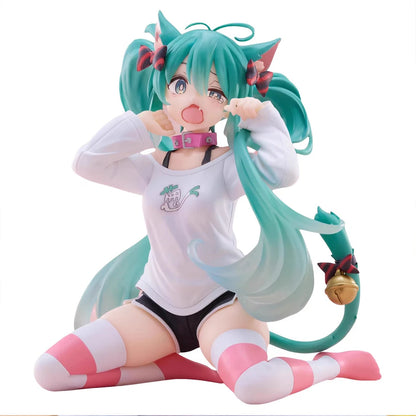 Animation Anime Beautiful Girl Hatsune Miku Handmade Devil Hatsune Miku Cat Ear Hatsune Miku Cute Handmade PVC Model Decorations