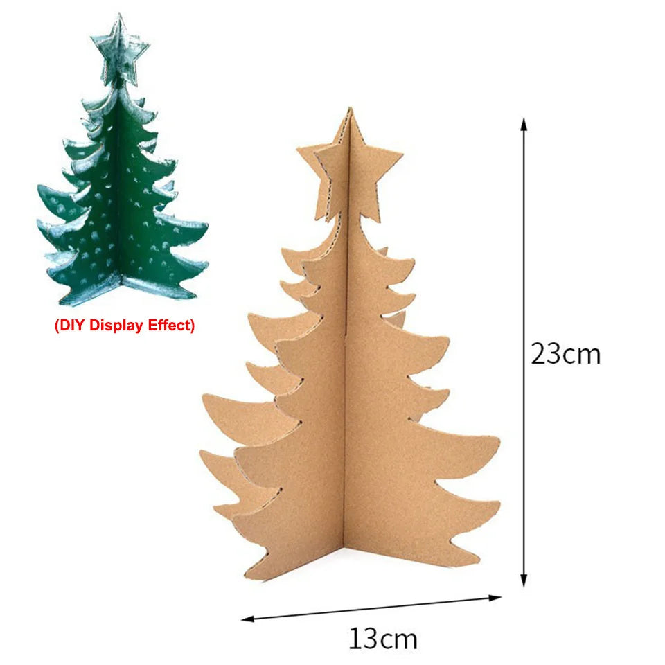 Christmas Paper House DIY Painting Corrugated Board Villa Manor Castle Set Xmas Party Birthday Decoration Kids Gift Home Supply
