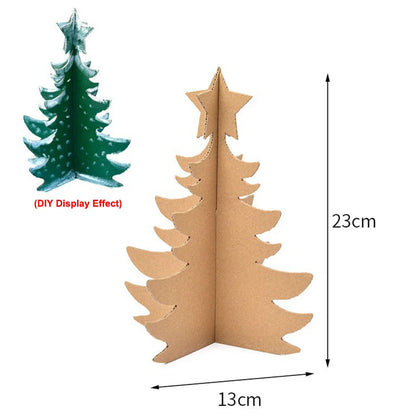 Christmas Paper House DIY Painting Corrugated Board Villa Manor Castle Set Xmas Party Birthday Decoration Kids Gift Home Supply