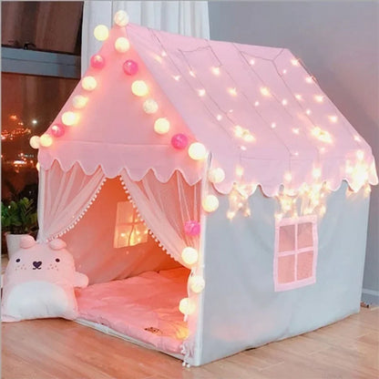 Portable Kids Tipi Tent – Foldable Princess Playhouse for Girls’ Room or Parties