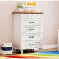 High Vanity with 5 Drawers, Baby Room Vanity Organizer, Wide Drawer Wardrobe, Vintage Farmhouse Wooden Wardrobe
