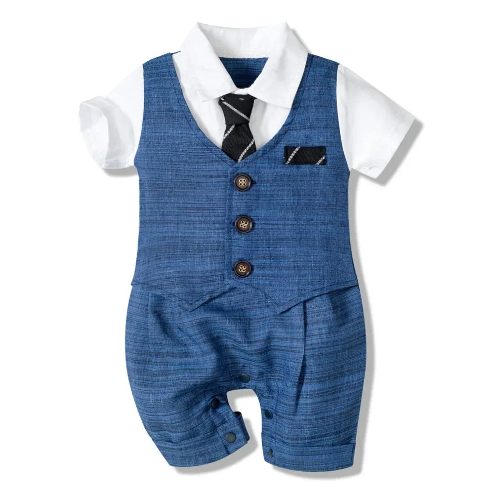 Kids Boys Formal Party Outfits Clothes Set Wedding Birthday Toddler Boy Gentleman Handsome Children Elegant Suit 1 2 3 4 5 Years