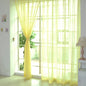 Transparent Solid‑Color Window Gauze Curtains – Light‑Luxury Sheer Panels for Weddings & Home Decor, Easy to Install