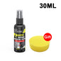 Car Plastic Restorer Coating Agent for Auto Plastic and Rubber Exterior Repair, Cleaning, Refreshing, and Restoration. Black Shine, Seal, and Brighten.