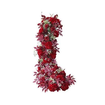 1m 2m Luxury Flower Row Runner Artificial Flowers for Table Centerpiece Wedding Decoration Mix Flowers Backdrop Wall Arches Deco
