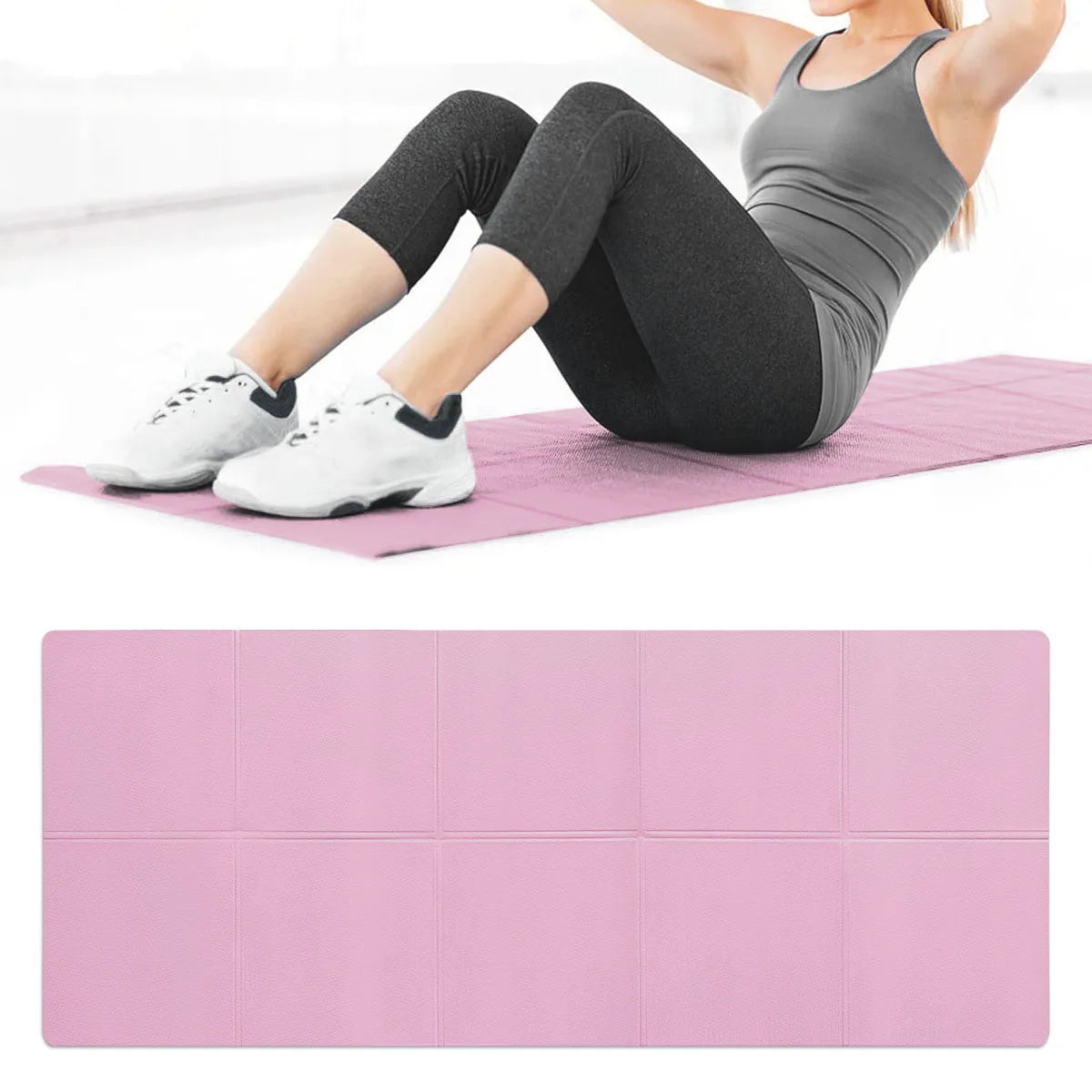 4MM Thick Anti-slip Sport Fitness  Exercise Yoga Pilates Gymnastics Mat Fitness Equipment