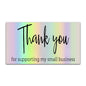 30pcs Thank You Card For Supporting Business Package Decoration "Gorgeous Thanks" Business Card Laser card Handmade With Love