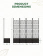 Raised Garden Bed with Metal Trellis – Outdoor Planter Box for Climbing Plants & Privacy