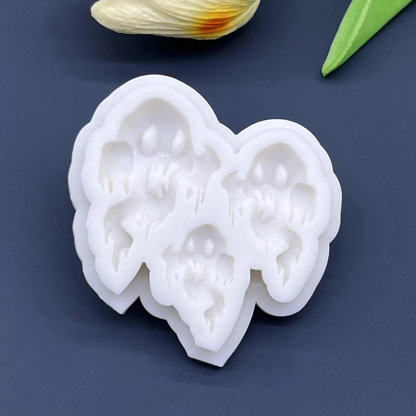 Ghost Halloween Silicone Sugarcraft Mold Resin Tools Cupcake Baking Mould Fondant Cake Decorating Tools