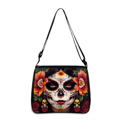 Day of the Dead Skull Crossbody – Mexico Print Messenger Bag for Travel & Everyday Use
