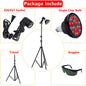 E27 LED Red 54W Light Therapy Lamp 660nm & 850nm Infrared Bulb with Floor Stand for Skin Care Pain Relief 360° Adjustable