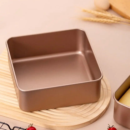 Bakeware Carbon Steel Square Bread Baking Pan Non-Stick Thickened Cake Mold Deepen Easy To Demold Pizza Bread Mold Bakery